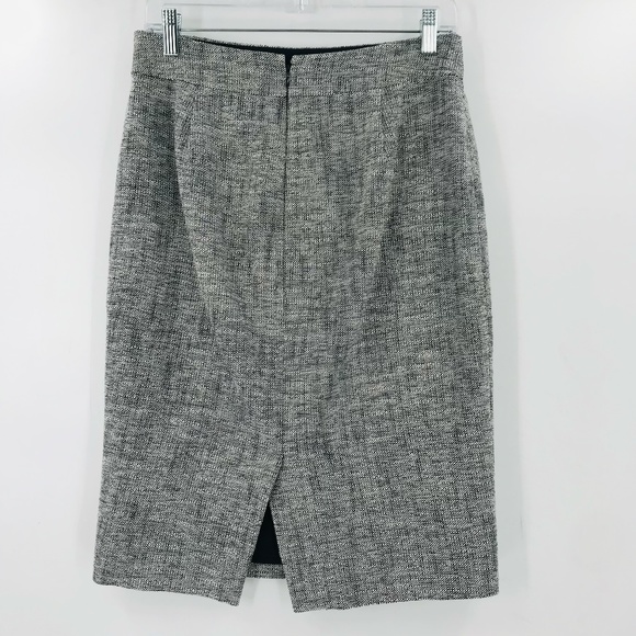 J Crew Size 4 Pencil Skirt Navy Gray - Picture 5 of 5
